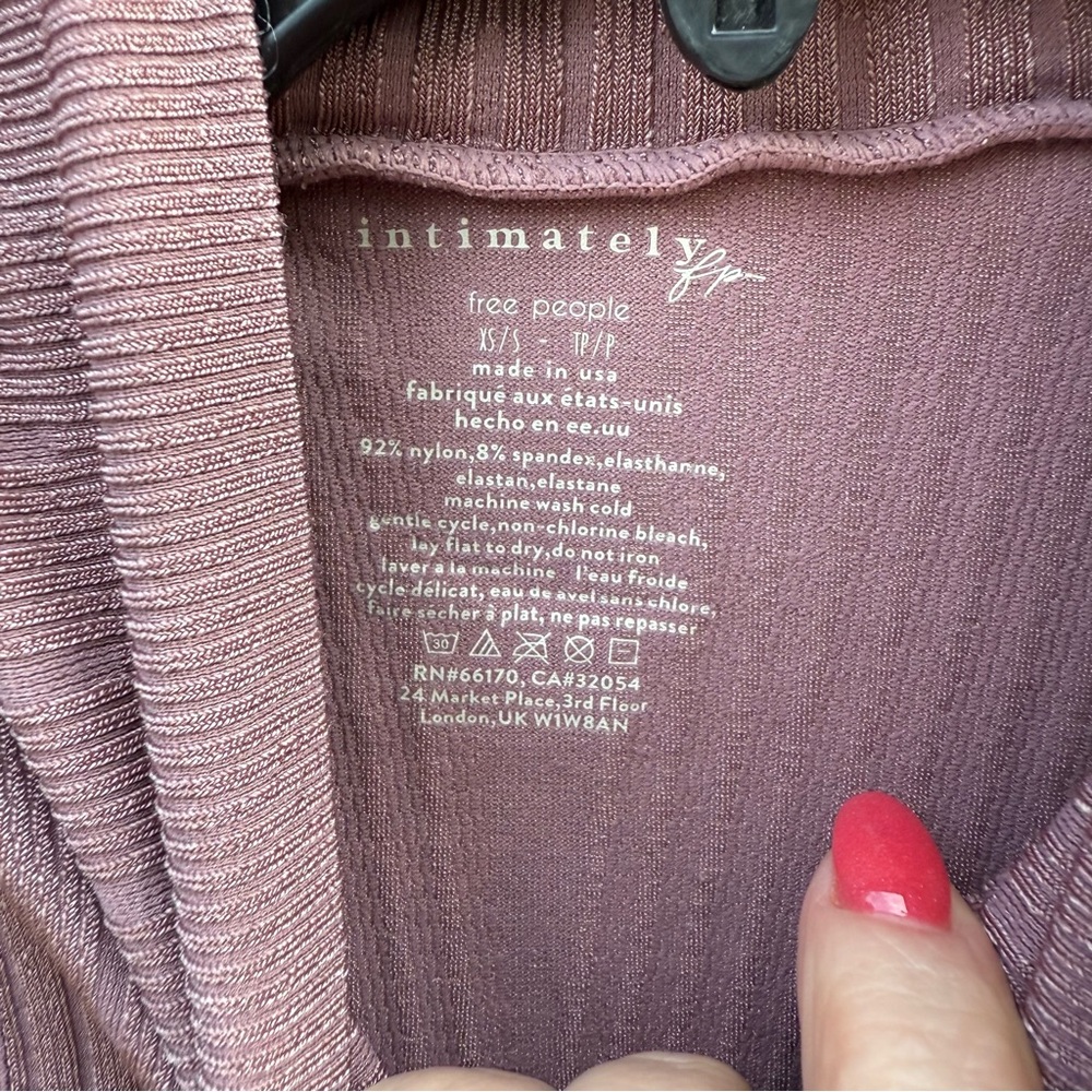 NWT Free People Intimately Sleeveless Ribbed Turtleneck Top SZ XS/S - Picture 5 of 7